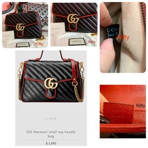 GG Marmont Small Top Handle Bag